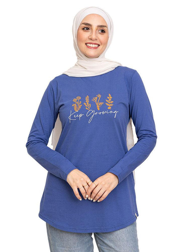 Castle Printed Long - Sleeve Keep Growing - Khotwh